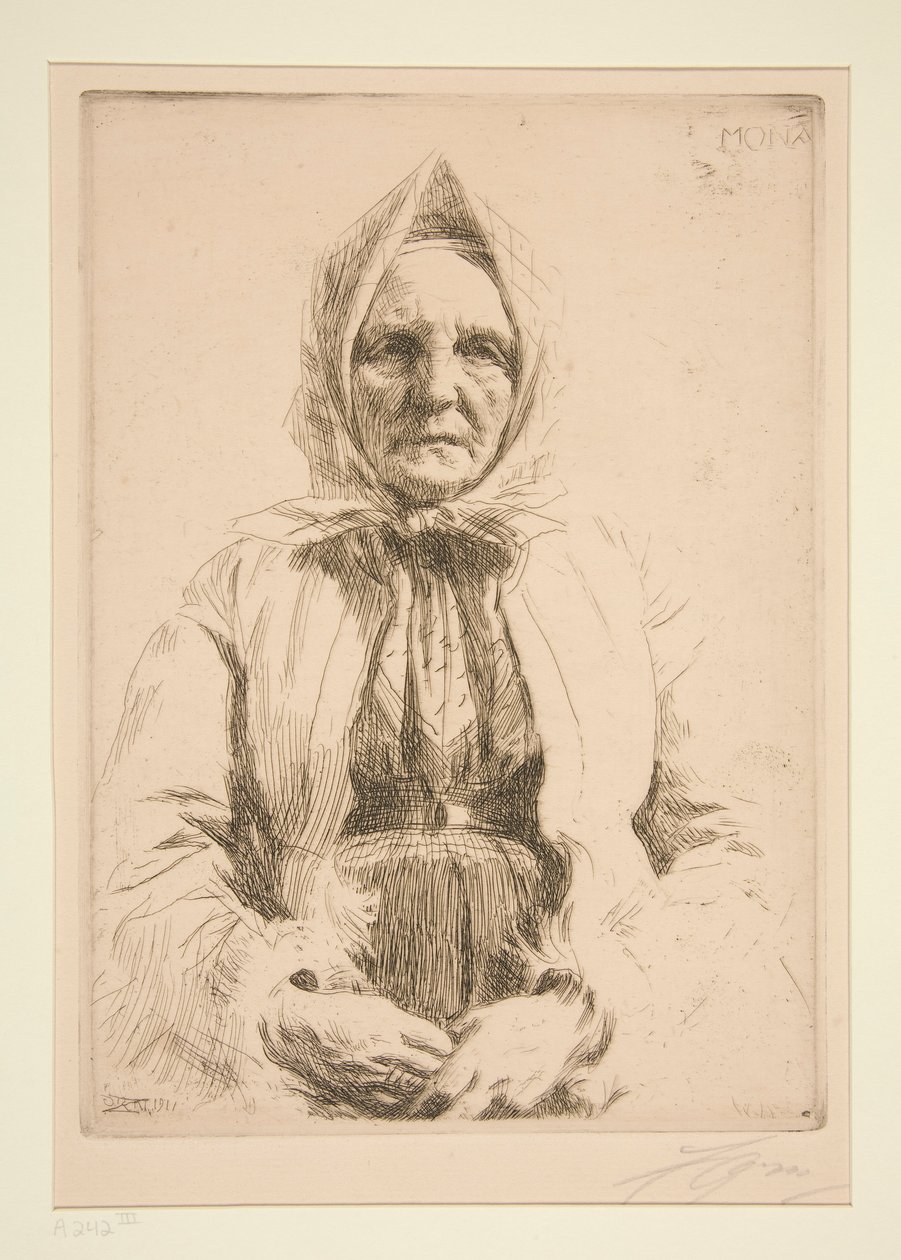Mona af Anders Leonard Zorn