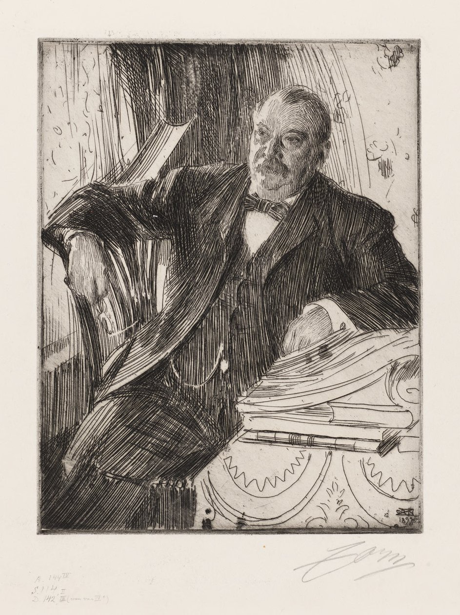 Hr. Grover Cleveland af Anders Zorn