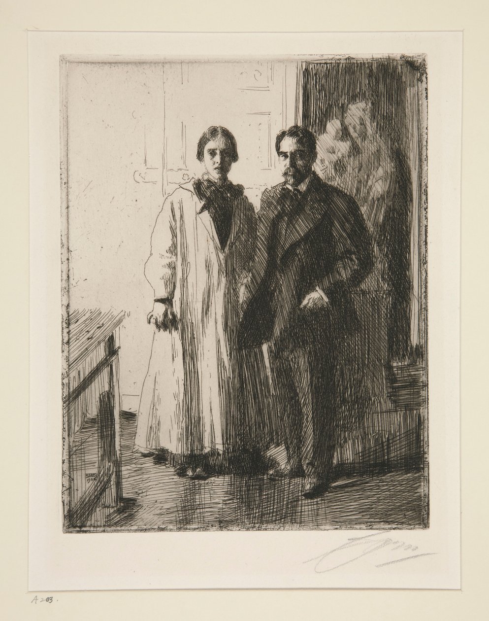 Mr. og Mrs. Atherton Curtis af Anders Leonard Zorn