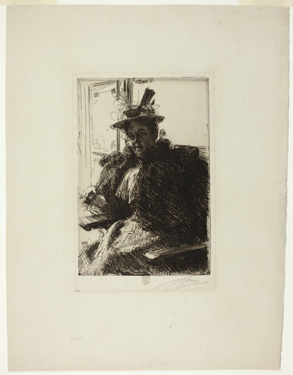 Fru Armor af Anders Leonard Zorn