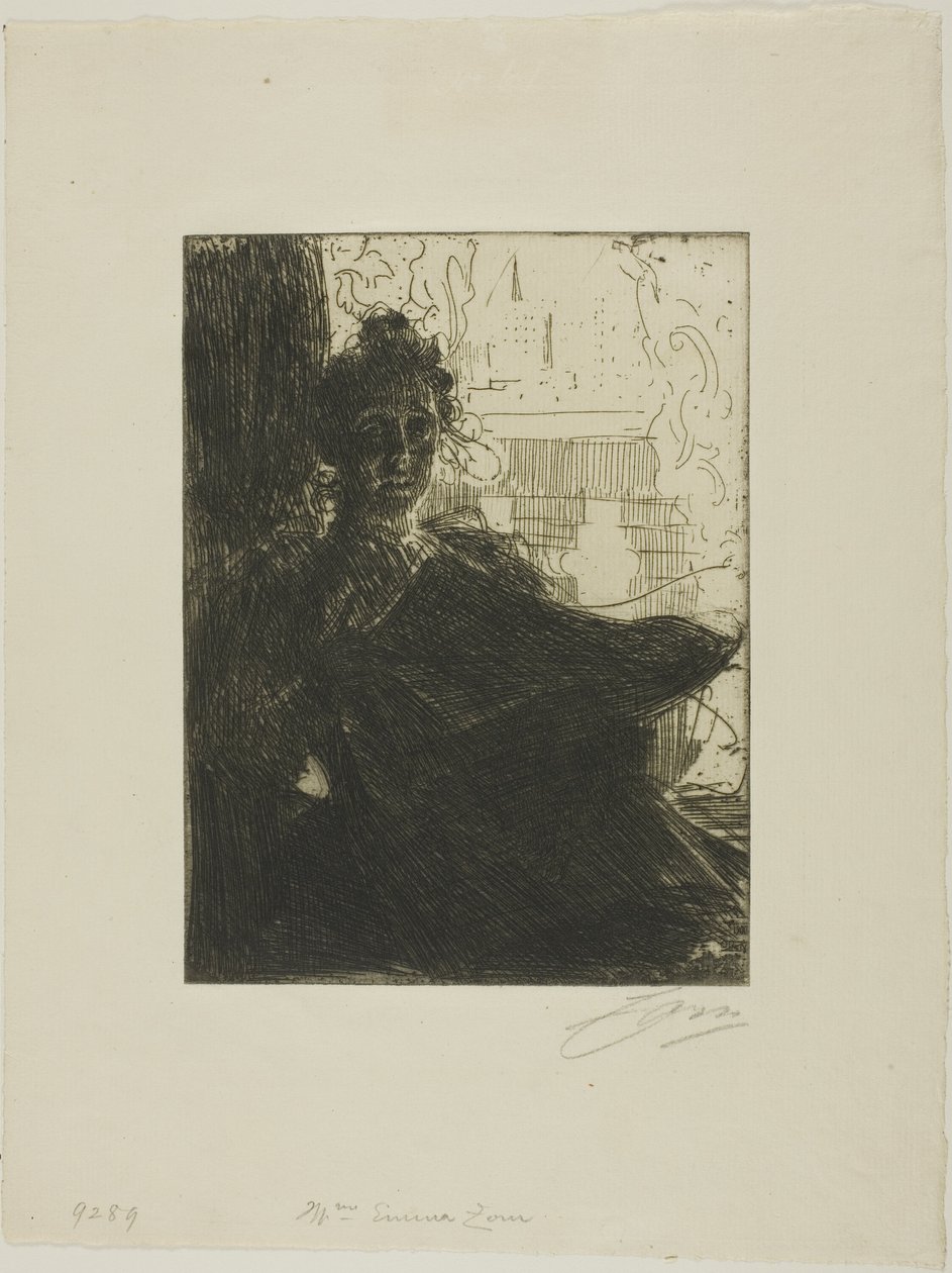 Fru Emma Zorn af Anders Leonard Zorn
