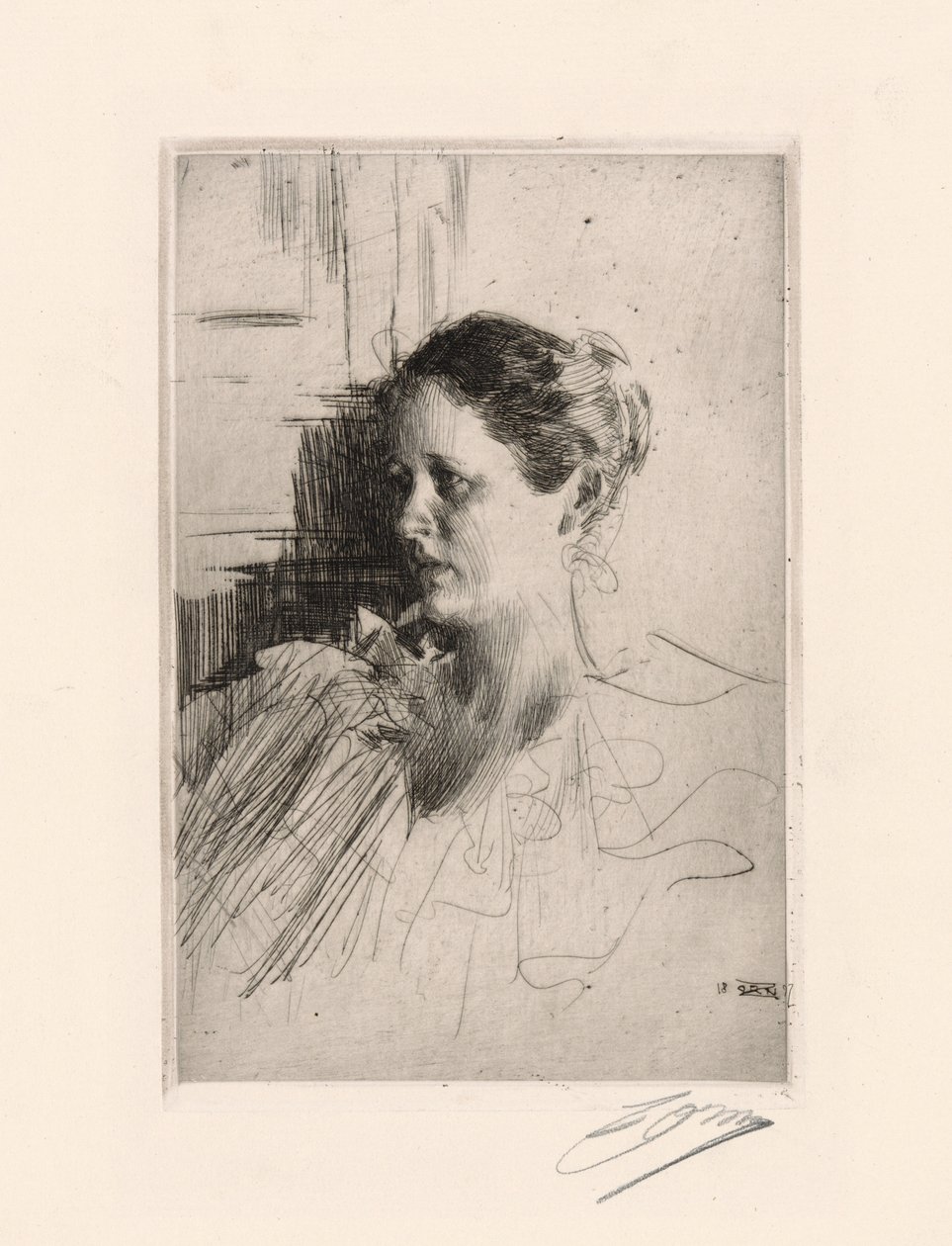 Fru Nagel af Anders Leonard Zorn