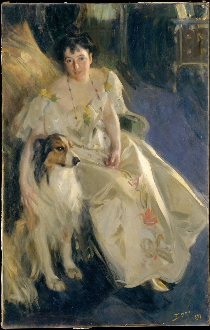 Fru Walter Rathbone Bacon (Virginia Purdy Barker, 1862-1919) af Anders Zorn