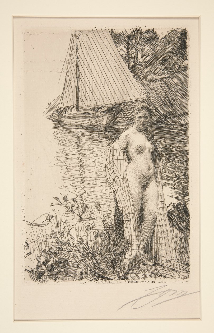 Min model og min båd af Anders Leonard Zorn