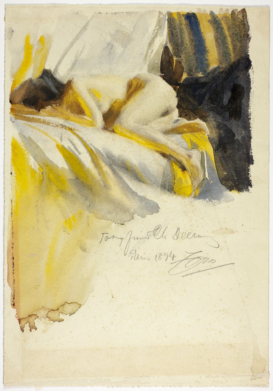Nøgen liggende på sengen af Anders Leonard Zorn