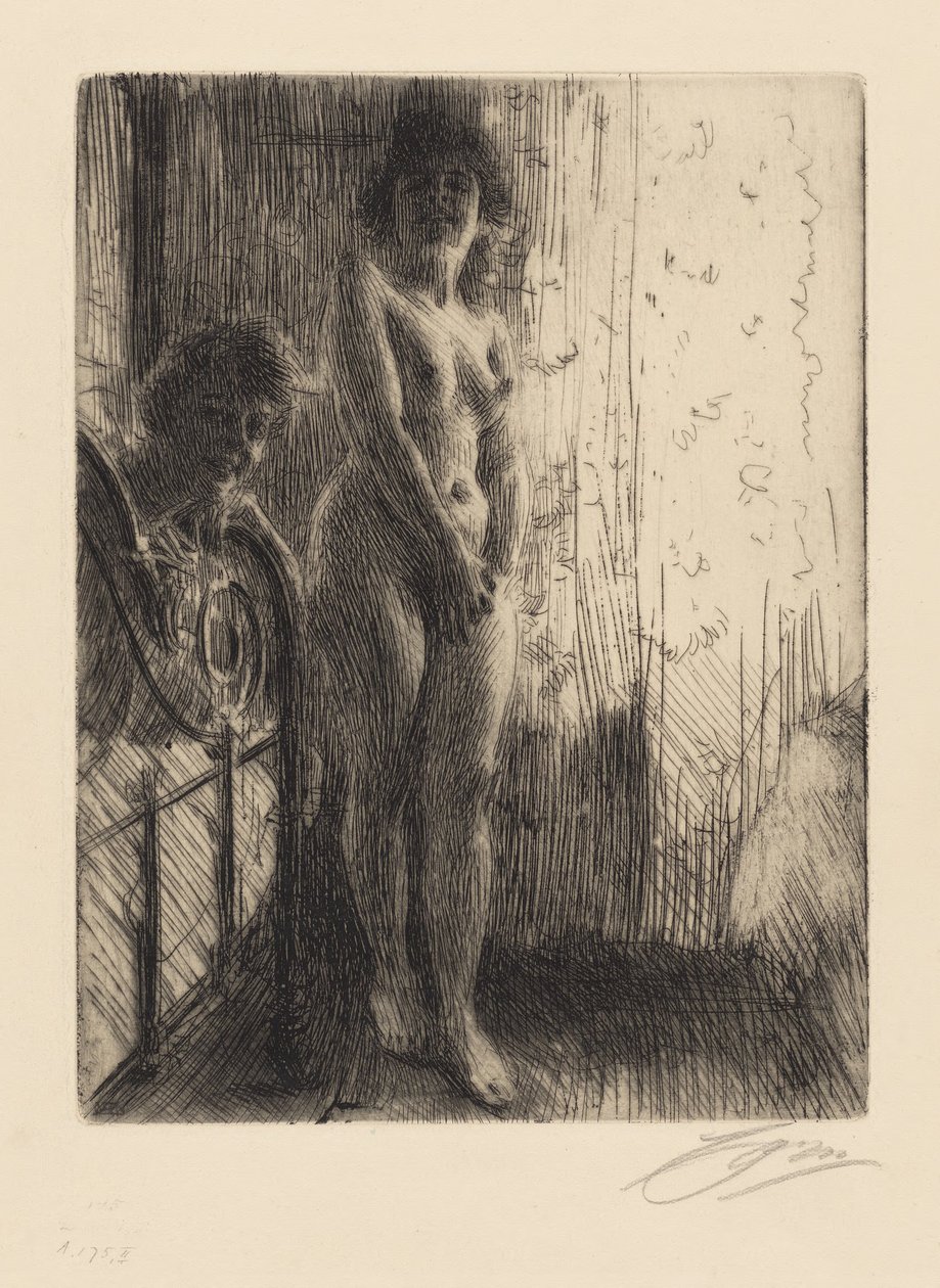 Nøgenstudie af Anders Zorn