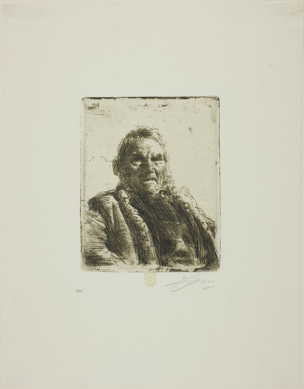 Old Soldier ("Prinsen") af Anders Leonard Zorn