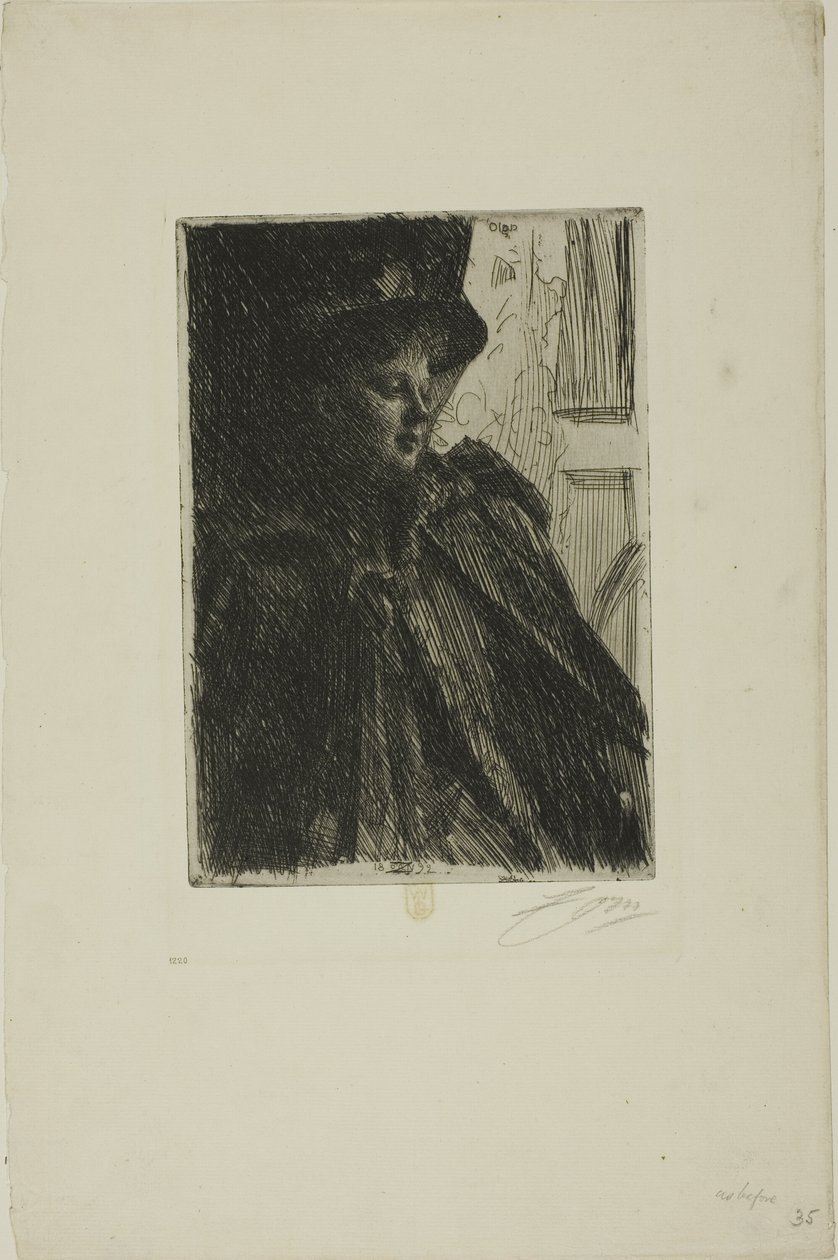 Olga Bratt af Anders Leonard Zorn