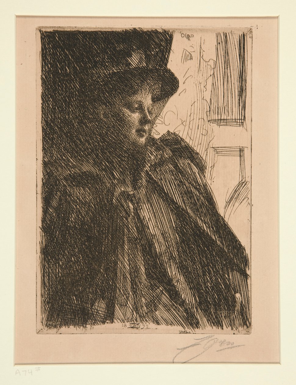 Olga Bratt af Anders Leonard Zorn