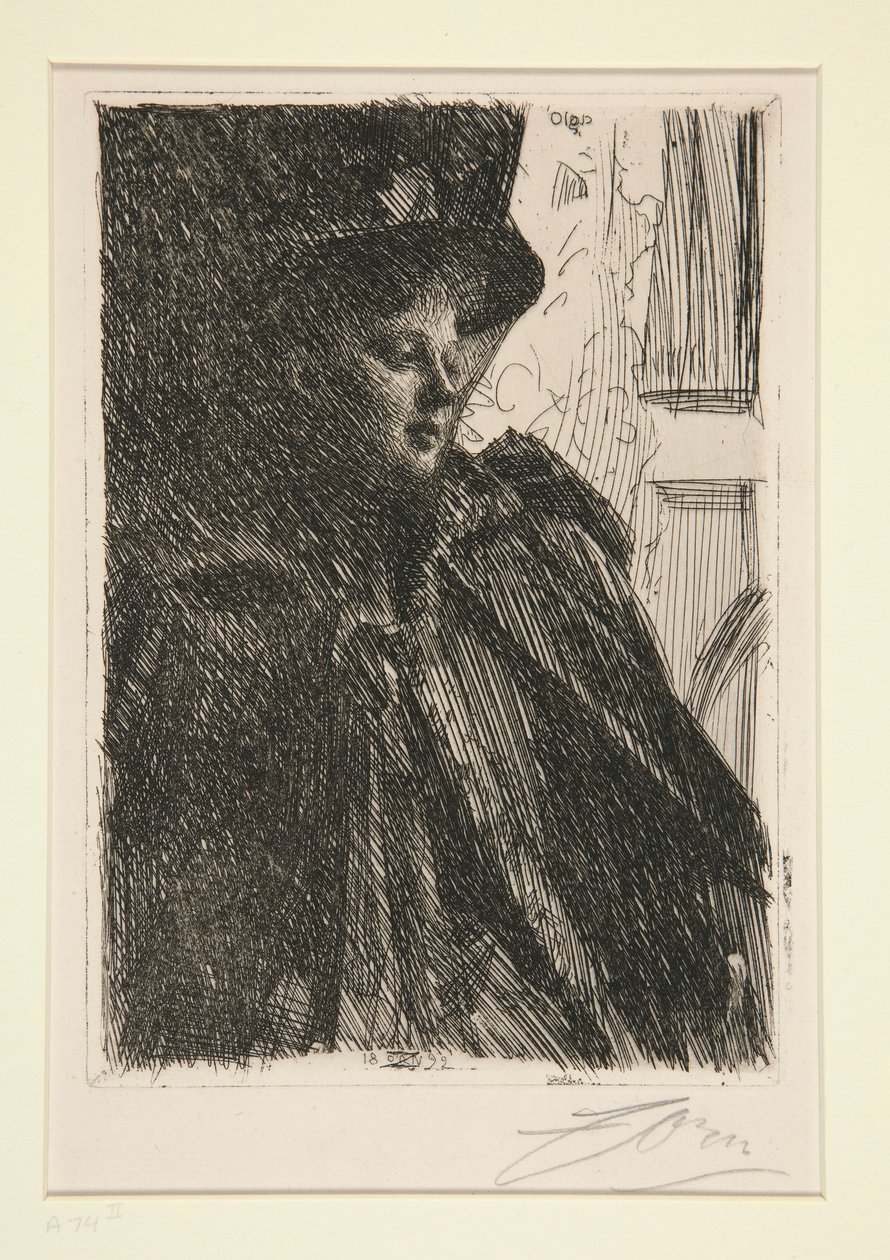 Olga Bratt af Anders Leonard Zorn
