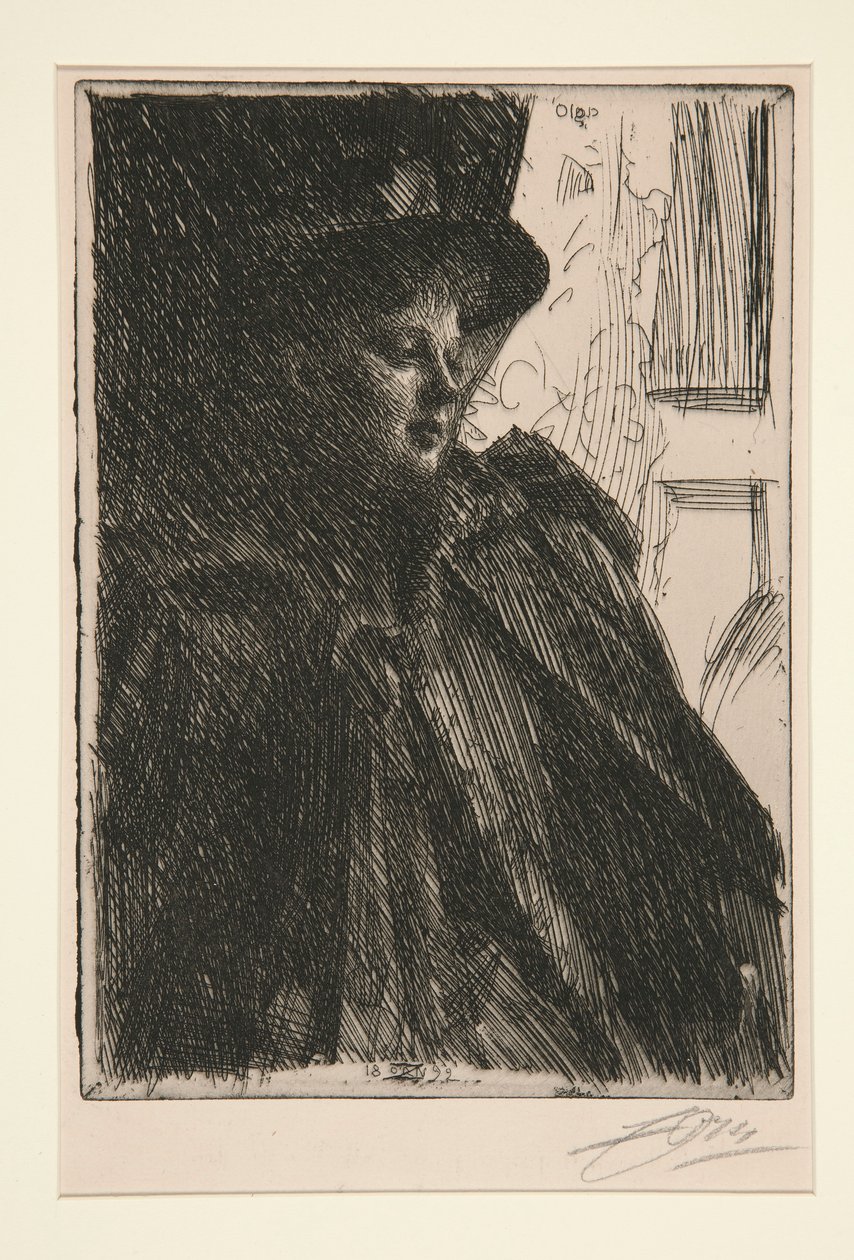Olga Bratt af Anders Leonard Zorn
