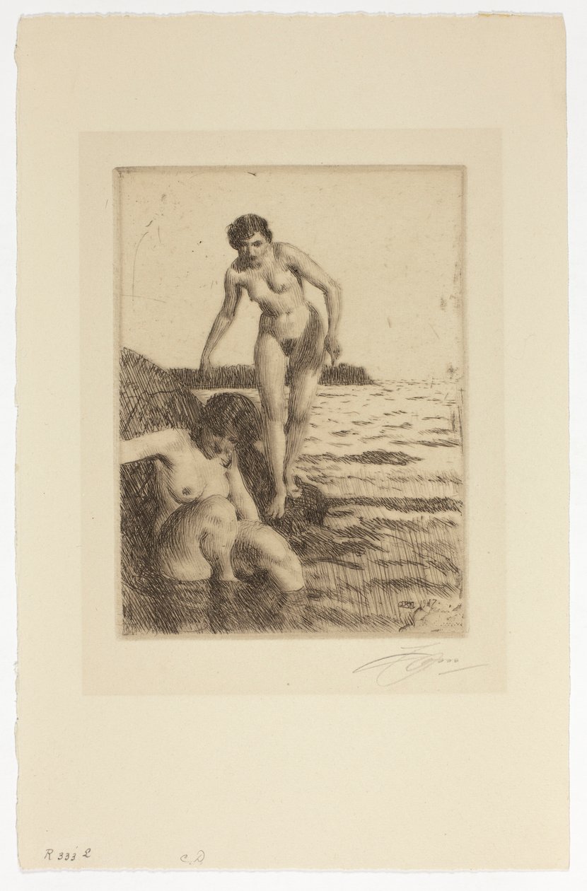 På øen Hemsö af Anders Zorn
