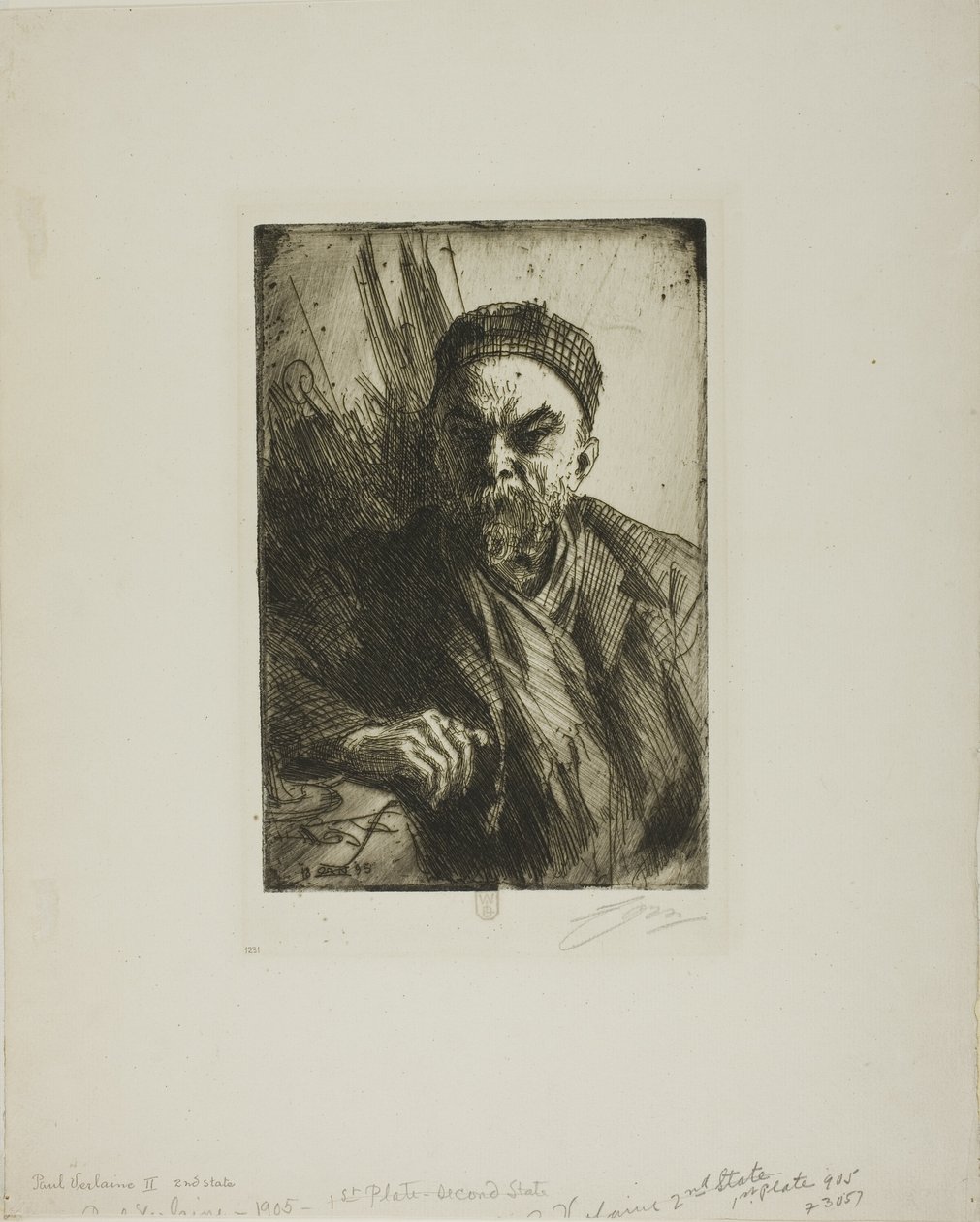 Paul Verlaine II af Anders Leonard Zorn