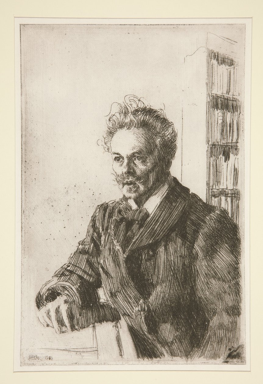 Portræt af August Strindberg af Anders Zorn