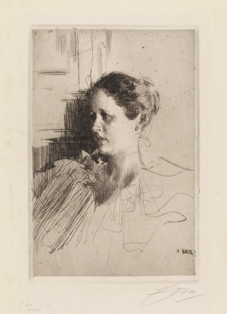 Portræt af fru Ch. Nagel af Anders Zorn