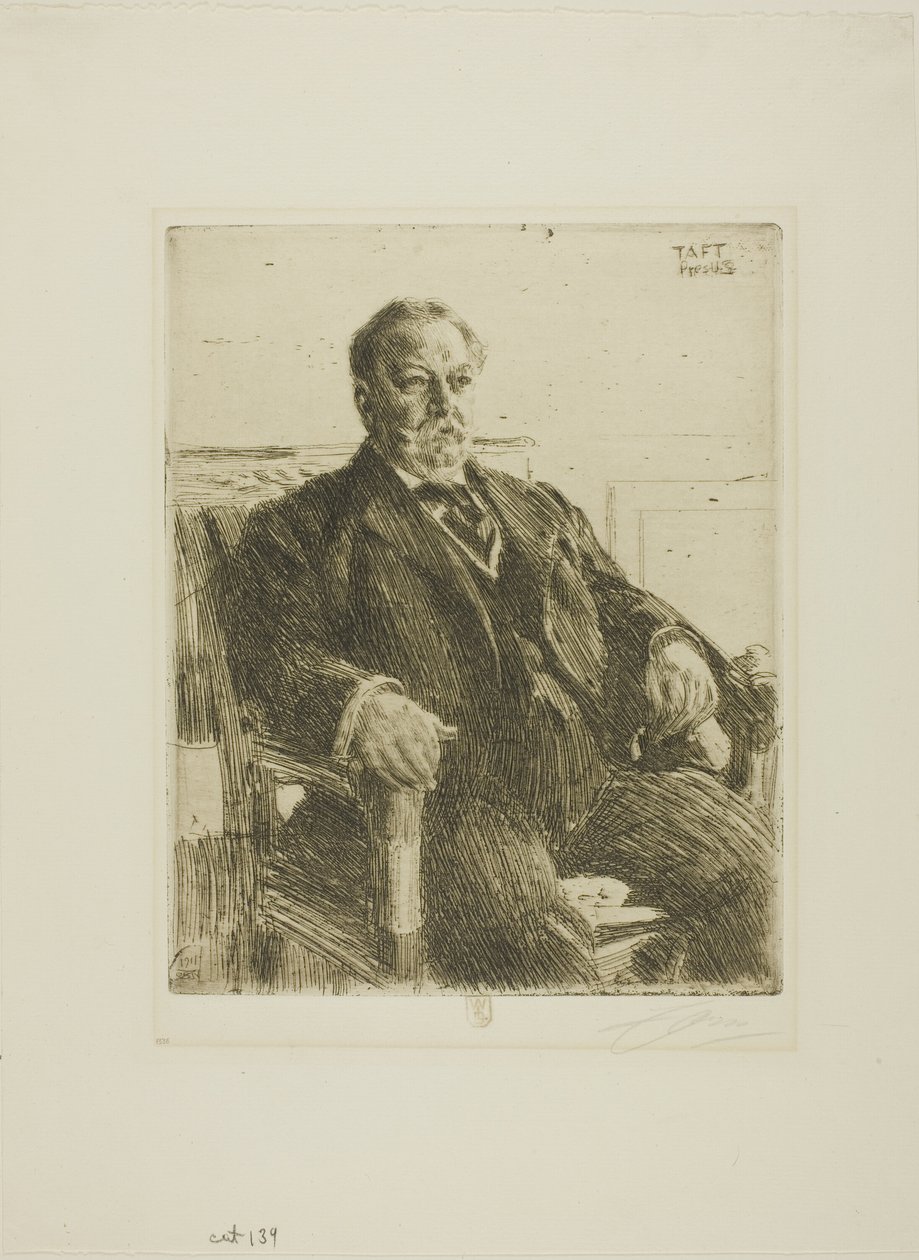 Præsident William H. Taft af Anders Leonard Zorn