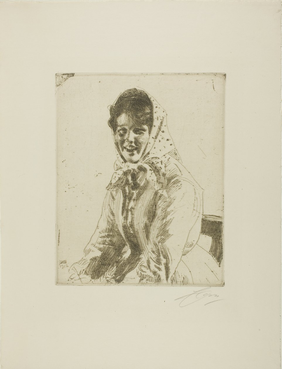 En Skeri-pige af Anders Leonard Zorn