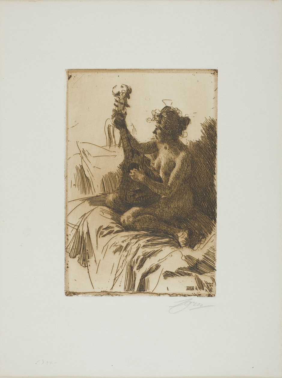 Souvenir eller Guitaren af Anders Leonard Zorn