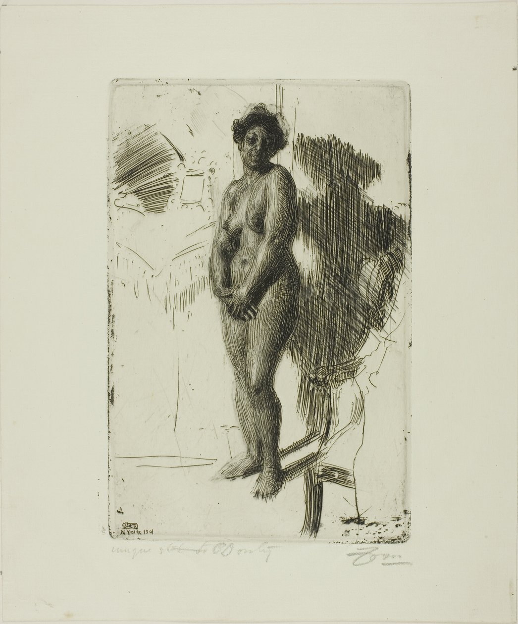 Stående Sort af Anders Leonard Zorn