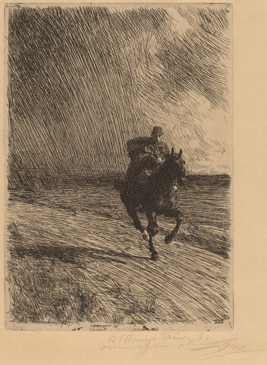 Storm af Anders Leonard Zorn