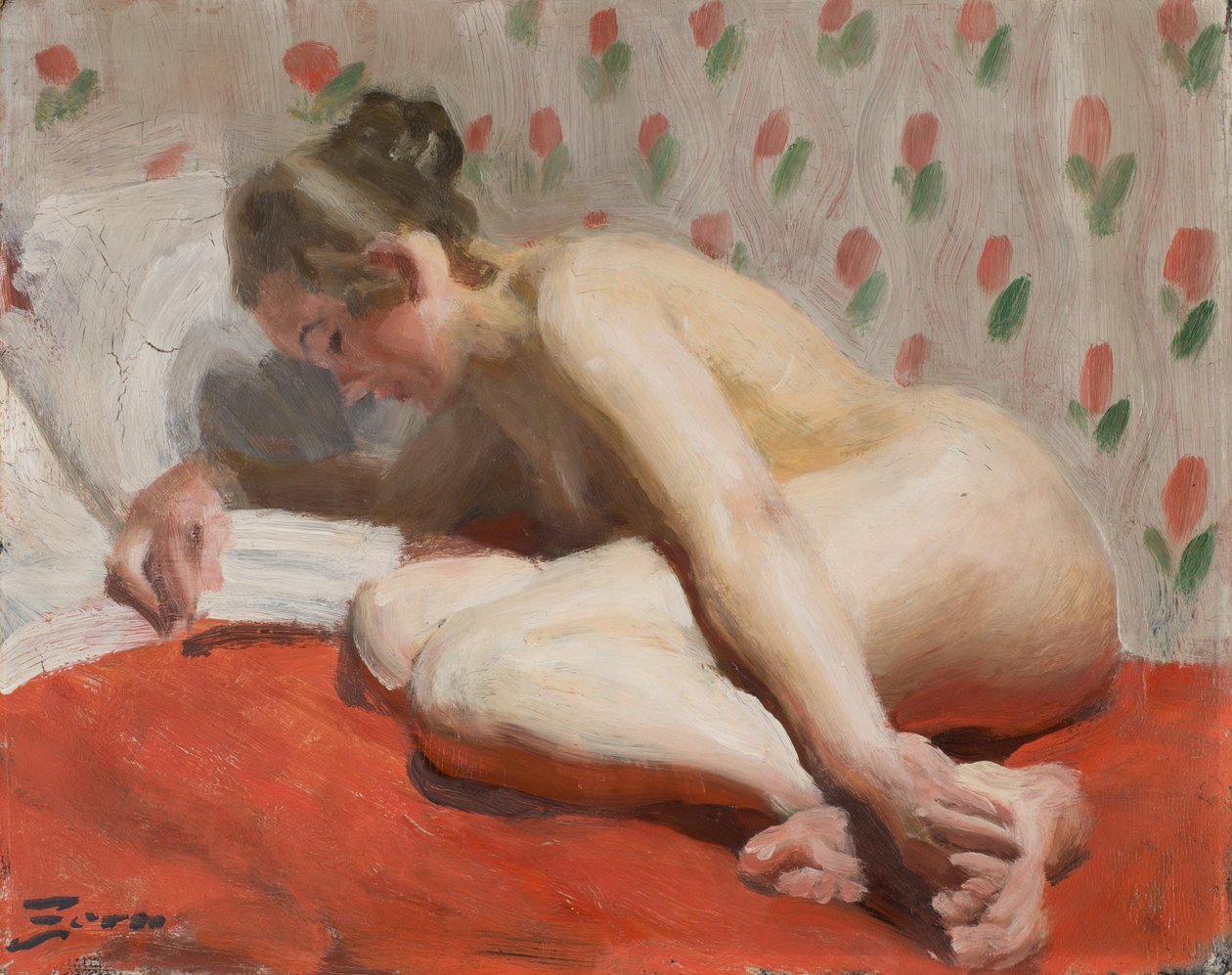 Studie af en nøgenmodel af Anders Zorn