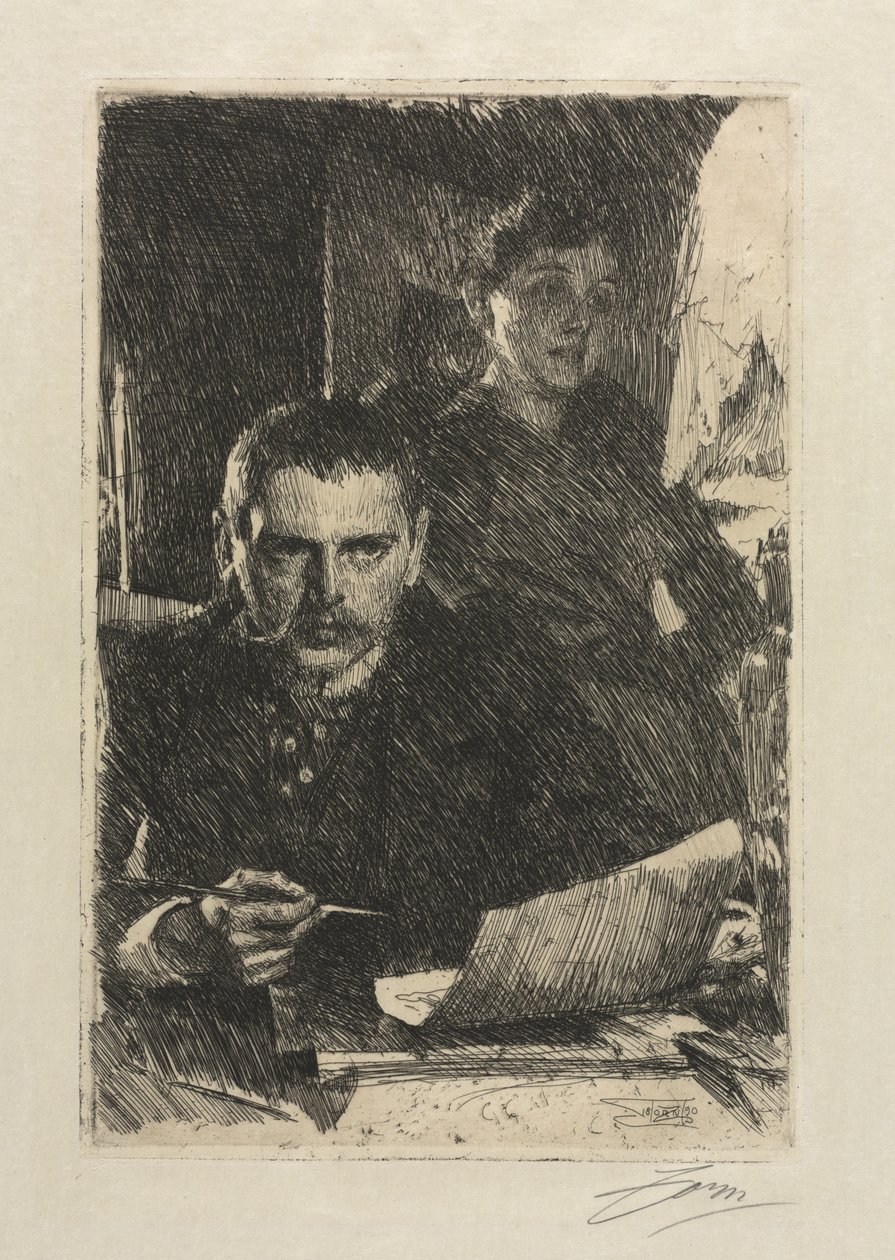 Kunstneren og hans kone af Anders Leonard Zorn