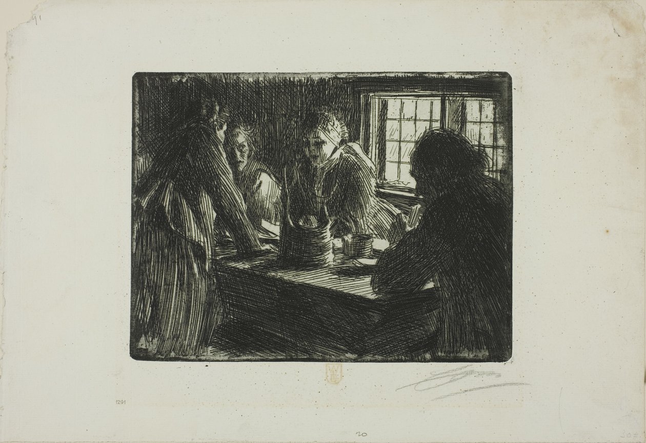 Brudens tjenestepige af Anders Zorn
