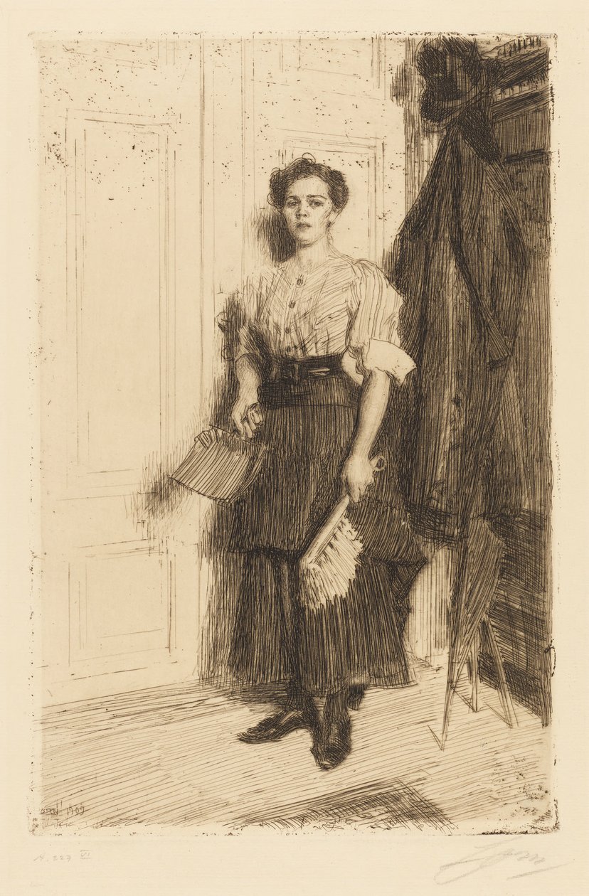Rengøringskonen af Anders Zorn