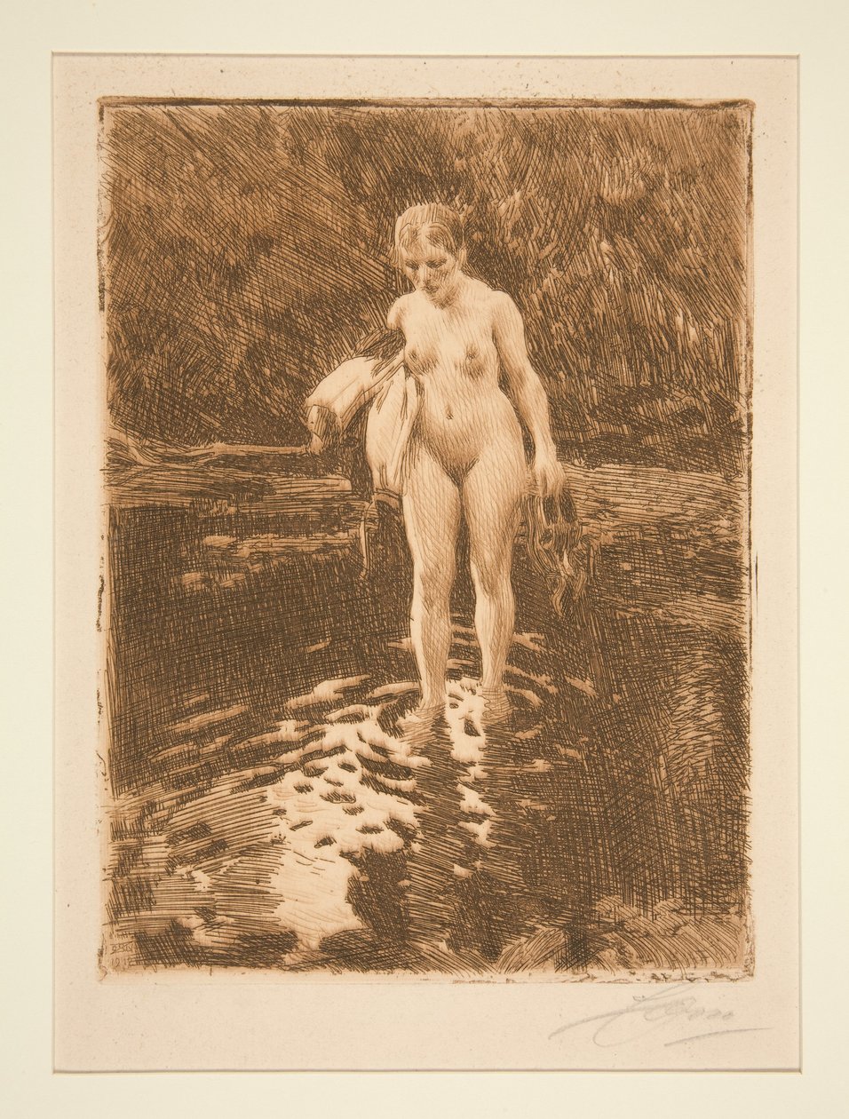 Vadestedet af Anders Zorn