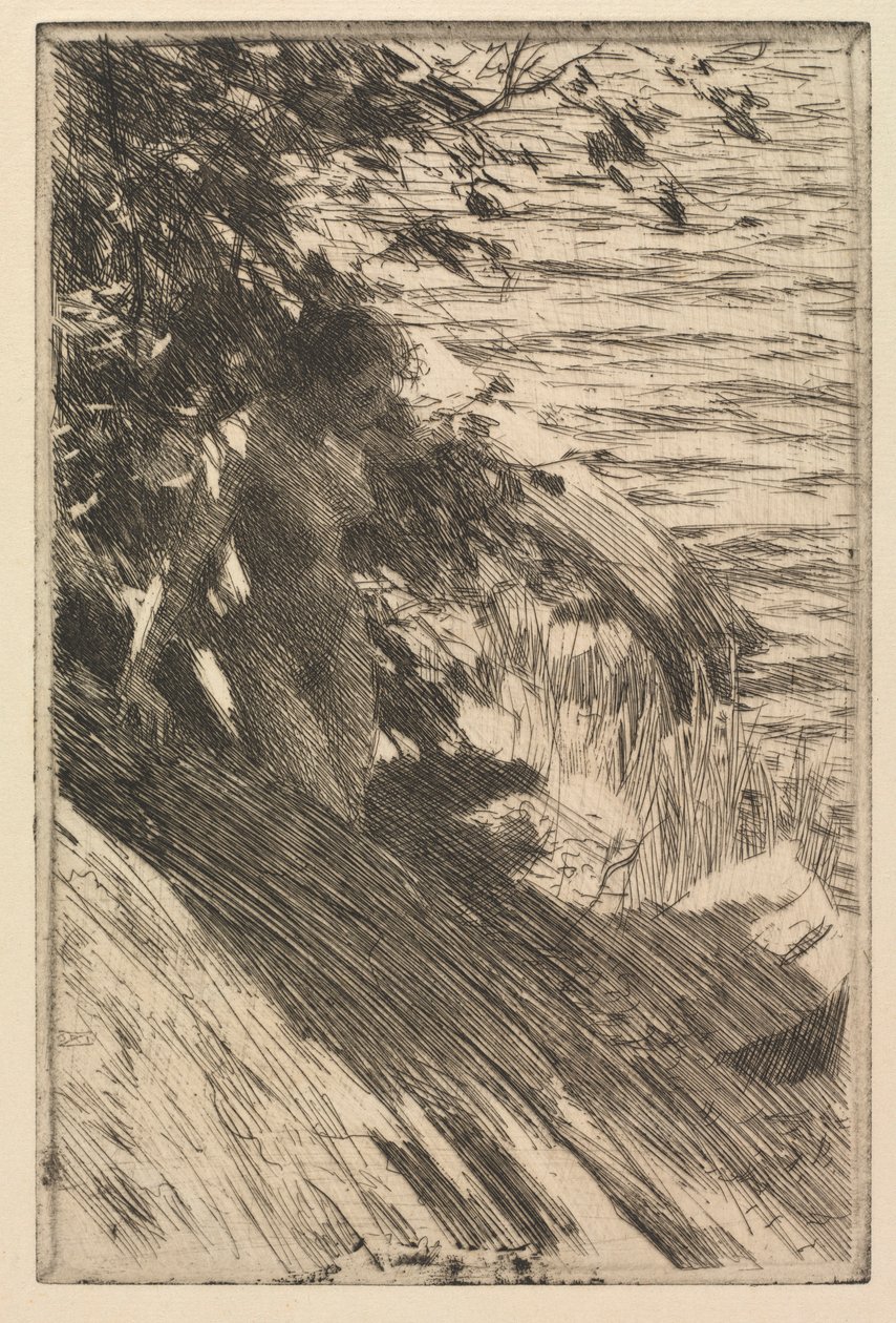 Den store bader, 1895. af Anders Leonard Zorn