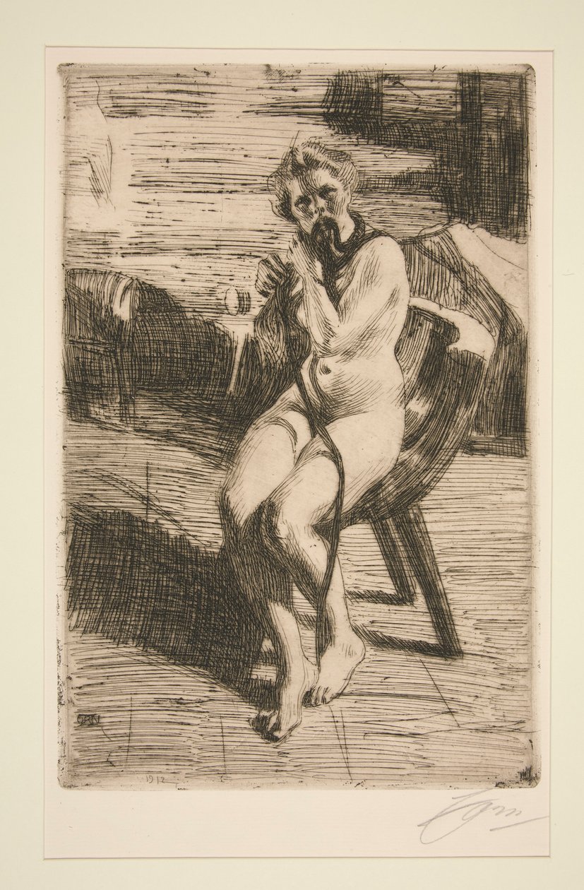 Hårbåndet, 1912 af Anders Leonard Zorn