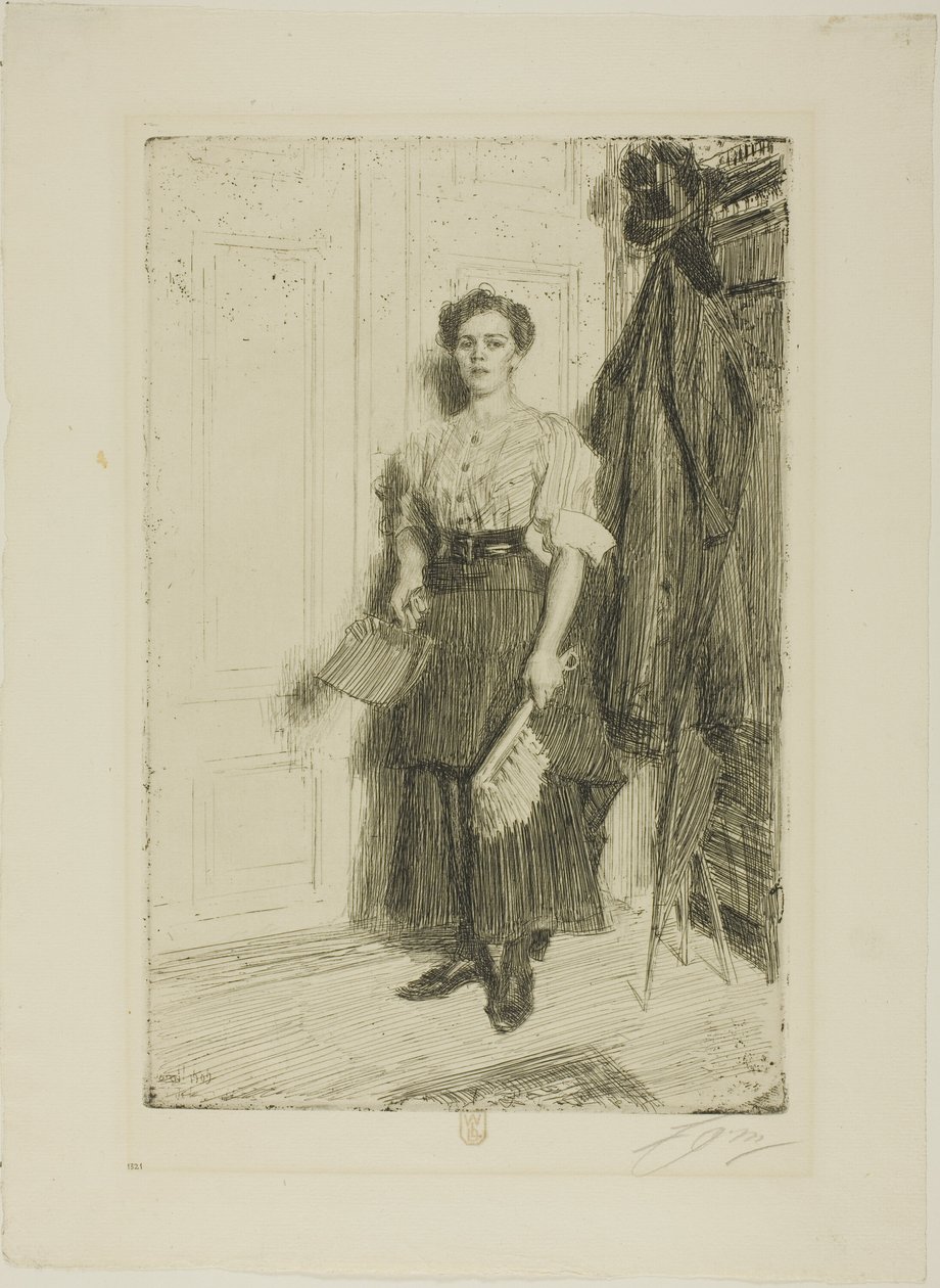 Den nye stuepige af Anders Leonard Zorn