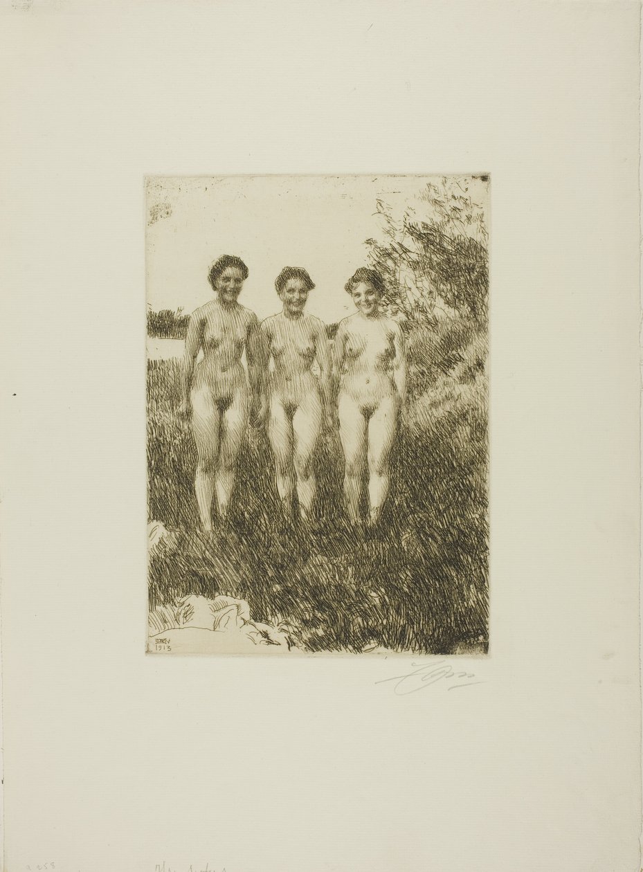 Tre søstre af Anders Leonard Zorn