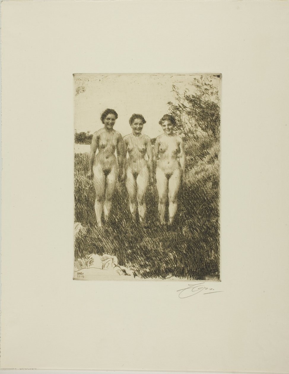 Tre søstre af Anders Leonard Zorn
