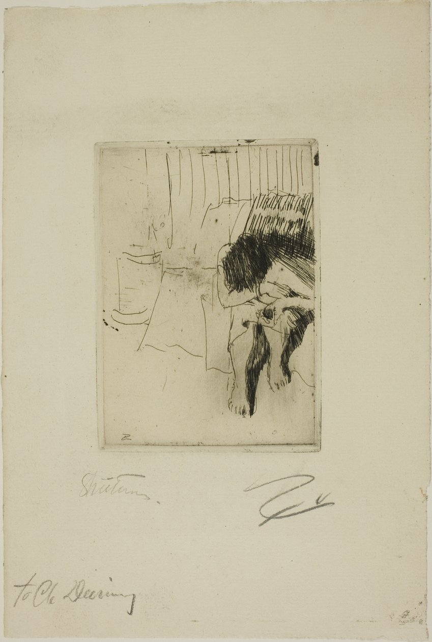 Træt model af Anders Leonard Zorn