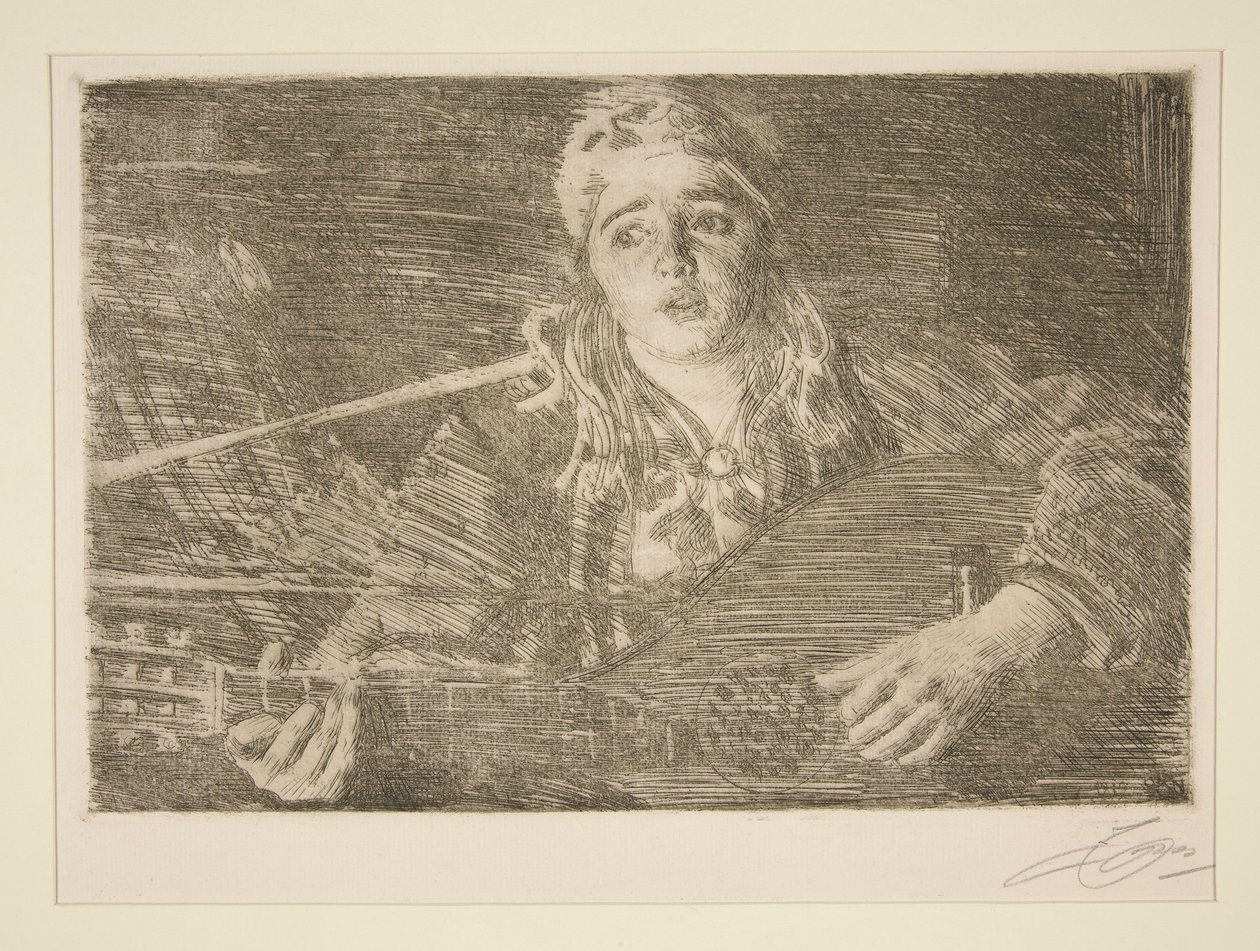 Kvinde med svensk lut af Anders Leonard Zorn