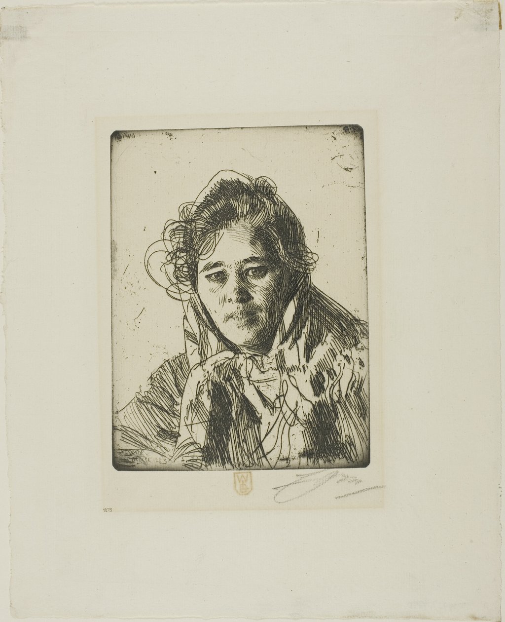 Ung pige fra Mora (Kråkbergs Anna) af Anders Zorn