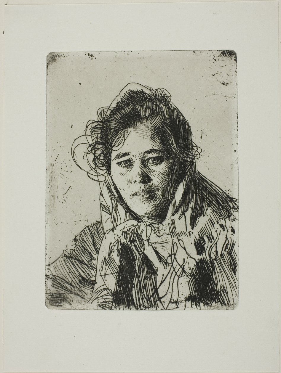Ung pige fra Mora (Kråkbergs Anna) af Anders Zorn