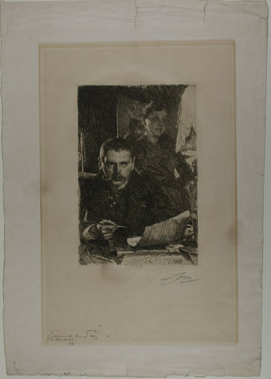 Zorn og hans kone af Anders Leonard Zorn