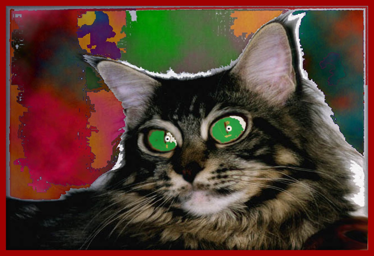 STREGATTONE, 2004 (digitalt maleri) af Ando Gilardi