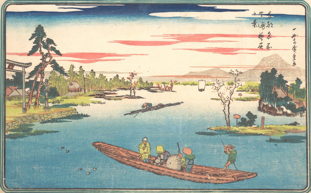 En udsigt over det sene forår ved Masaki, 1831., 1831. af Ando Hiroshige