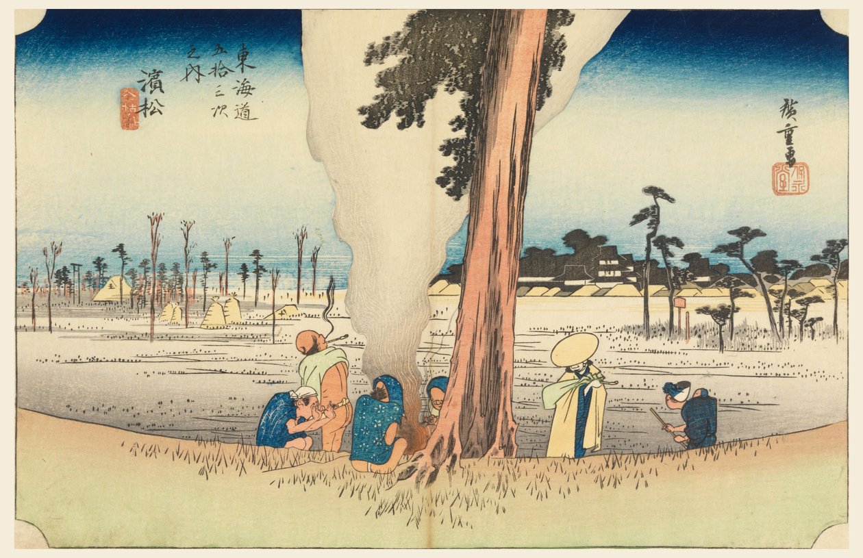 Hamamatsu, Winn-området, medlem Te fifty-Three S tachi-lyden af ​​Te urbane lavere d af Ando Hiroshige
