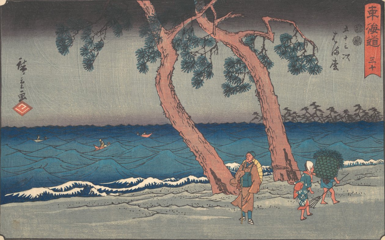 Hamamatsu, ikke? 1840. , myg. 1840. af Ando Hiroshige