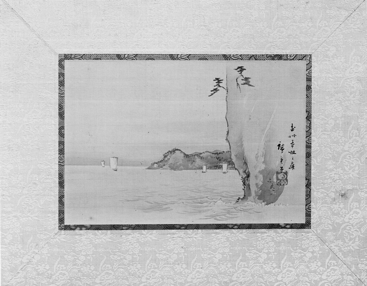 Honmoku-bugten i Musashi-provinsen, 1800-tallet. af Ando Hiroshige