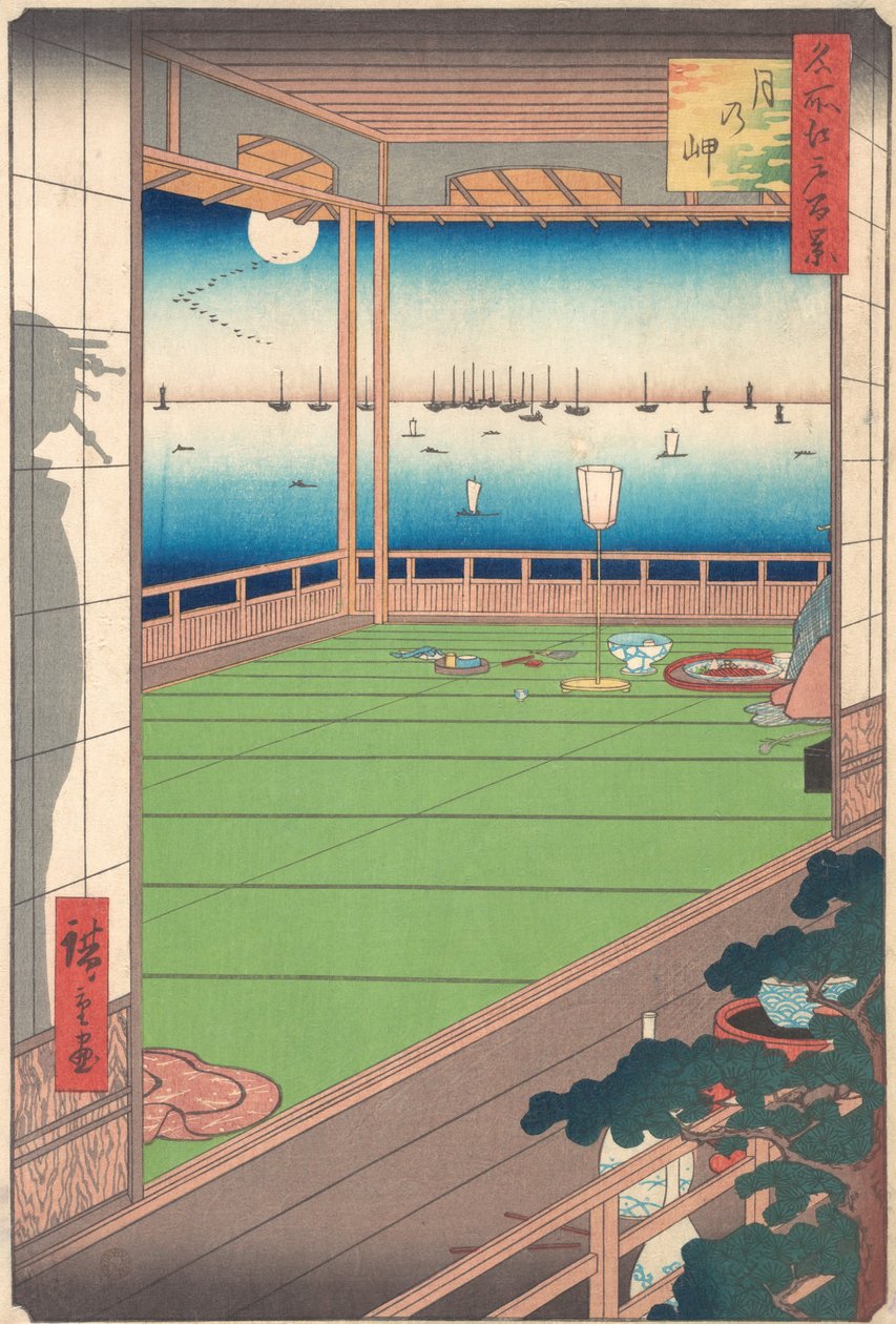 Måneudsigtspunkt, 1857., 1857. af Ando Hiroshige