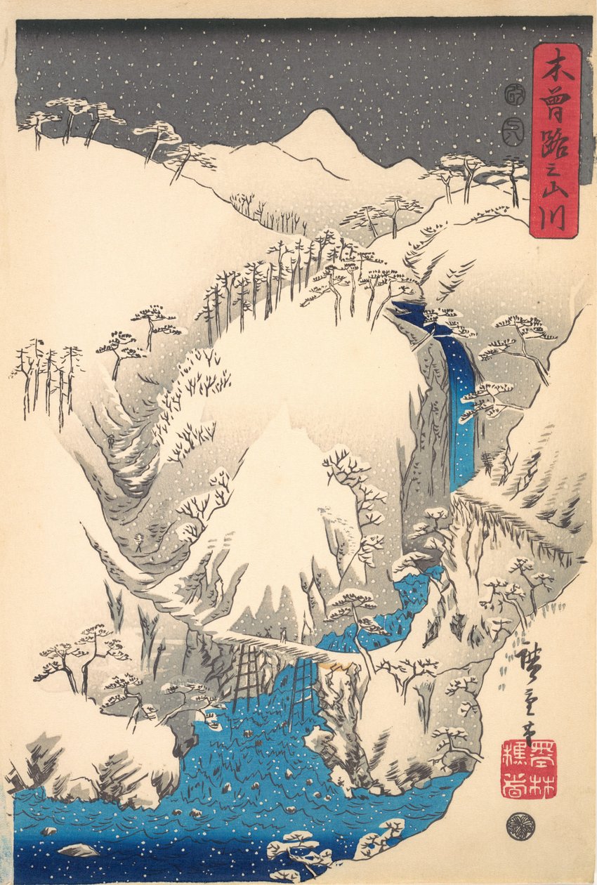 Bjerge og floder Langs Kisokaido, ca. 1930