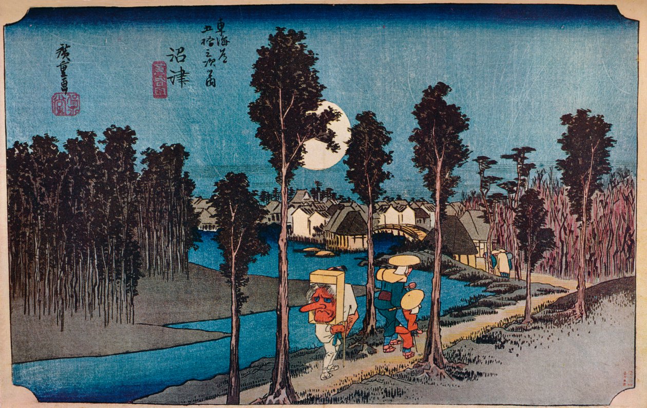Numazu, Hikure, Yellow Dusk, 1831-1834, 1930. af Ando Hiroshige