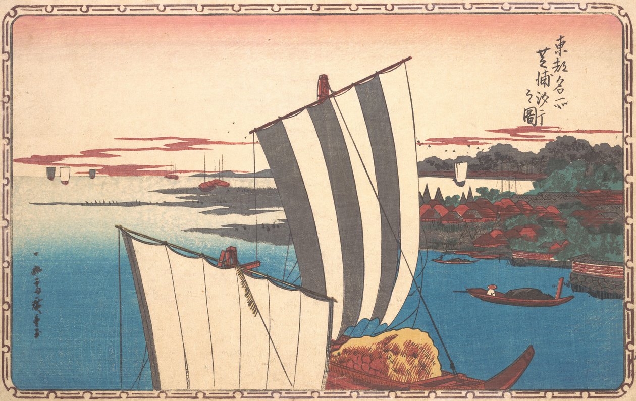 Shell-samling ved Shibaura. af Ando Hiroshige