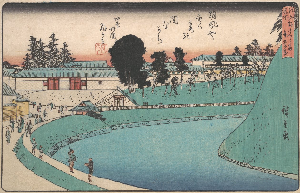 Soto Sakurada Benkei, ikke? 1843. , myg. 1843. af Ando Hiroshige