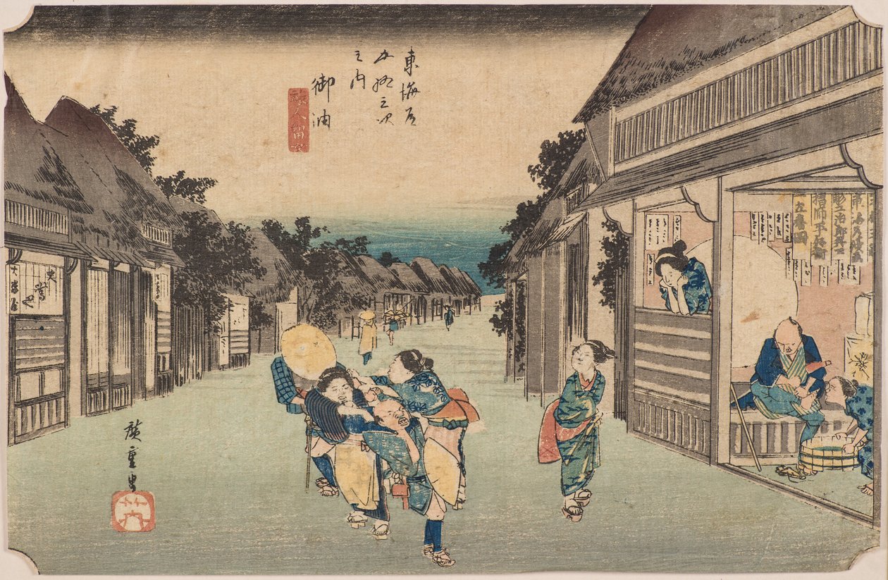 Olie af Ando or Utagawa Hiroshige